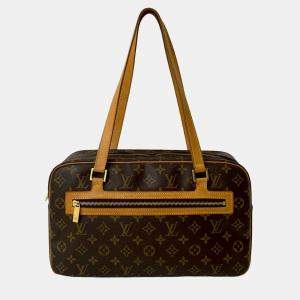 Pre Owned Louis Vuitton Brown Monogram Cite GM
