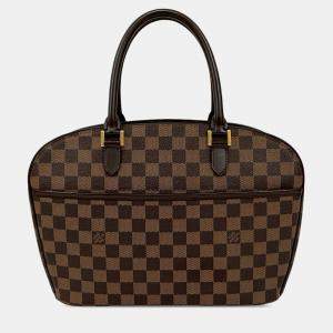 Pre Owned Louis Vuitton Brown Damier Ebene Sarria Horizontal