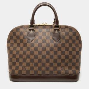 مملوكة مسبقًا Louis Vuitton Brown Damier Ebene Alma PM