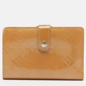 Pre Owned Louis Vuitton Porte Monnaie Noisette Monogram Vernis Wallet