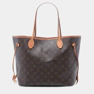 مملوكة مسبقًا حقيبة لوي فيتون نيفرفول مونوغرام بني متوسطة