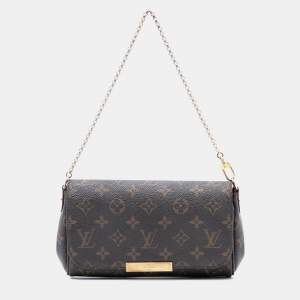 Pre Owned حقيبة لوي فيتون فيفوريت مونوغرامي بني متوسط