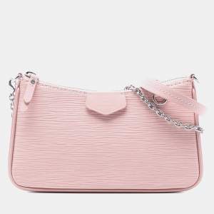 Pre Owned حقيبة لويس فيتون إيزي إيبي وردية على حزام