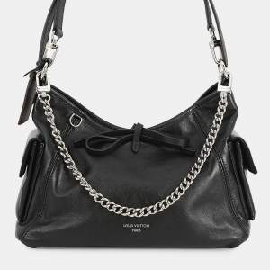 مملوكة مسبقًا Louis Vuitton Carryall Cargo Vibe Noir Lamb Leather Size Pm