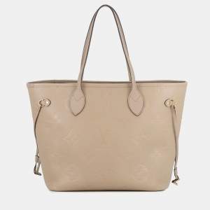 مملوكة مسبقًا حقيبة لوي فيتون نيفرفول تورترل مونوجرام أمبرينت جلد مقاس إم إم