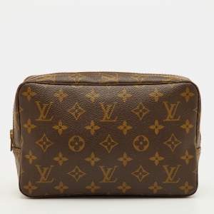 Pre Owned Louis Vuitton Trousse Toilette Monogram Canvas Clutch