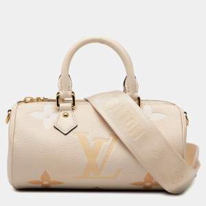 مملوكة مسبقًا Louis Vuitton Brown Monogram Empreinte Giant By The Pool Papillon BB