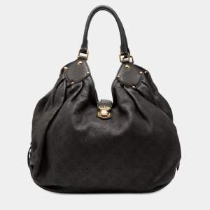 Pre Owned Louis Vuitton Brown Monogram Mahina XL