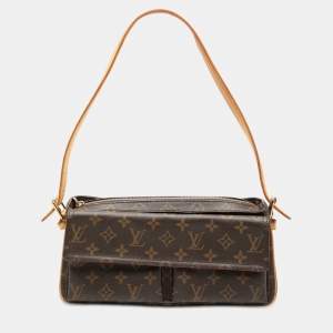 Pre Owned Louis Vuitton Brown Monogram Viva Cite MM