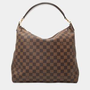 Pre Owned Louis Vuitton Brown Damier Ebene Portobello PM