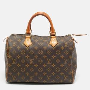 Pre Owned Louis Vuitton Speedy 30 Monogram Canvas Bag