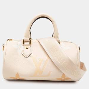 مملوكة مسبقًا Louis Vuitton Brown Monogram Empreinte Giant By The Pool Papillon BB