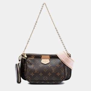 Pre Owned Louis Vuitton Brown Monogram Multi Pochette Accessoires