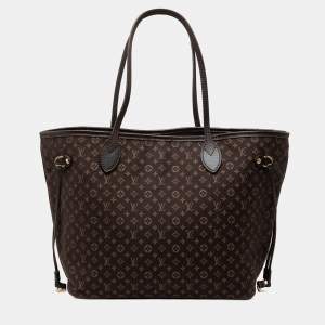 Pre Owned Louis Vuitton Brown Monogram Idylle Neverfull MM