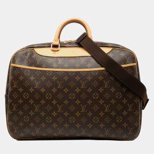 Pre Owned Louis Vuitton Brown Monogram Alize 24 Heures