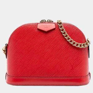 مملوكة مسبقًا Louis Vuitton Red Epi Mini Alma