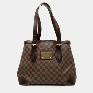 مملوكة مسبقًا Louis Vuitton Brown Damier Ebene Hampstead MM