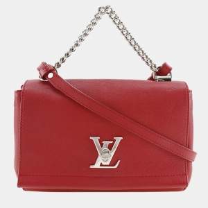مملوكة مسبقًا حقيبة لوي فيتون لوكمي جلد أحمر II BB