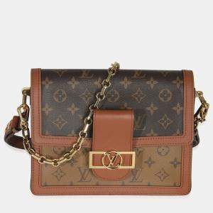Pre Owned Louis Vuitton Reverse Monogram Canvas Dauphine MM