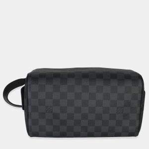 Pre Owned Louis Vuitton Damier Graphite Canvas Dopp Kit