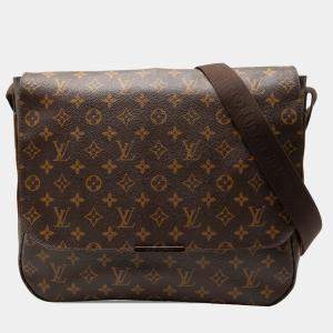 Pre Owned Louis Vuitton Brown Monogram Beaubourg Messenger MM