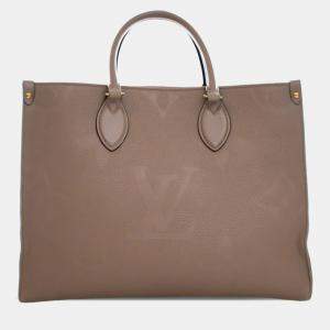 Pre Owned Louis Vuitton Brown Monogram Empreinte OnTheGo MM