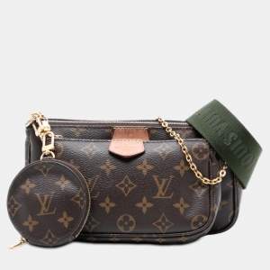 Pre Owned Louis Vuitton Brown Monogram Multi Pochette Accessoires