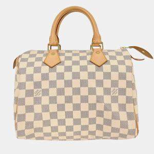 مملوكة مسبقًا Louis Vuitton Damier Azur Speedy 25 Handbag