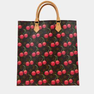 Pre Owned Louis Vuitton Monogram Cherry Sac Plat Tote Handbag