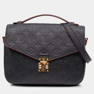 مملوكة مسبقًا Louis Vuitton Blue Monogram Empreinte Pochette Metis