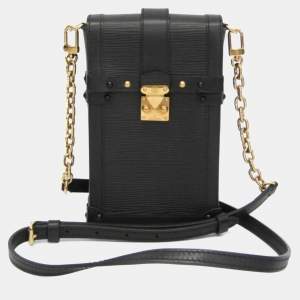 مملوكة مسبقًا Louis Vuitton Epi Trunk Vertical Shoulder Bag Black