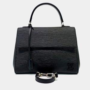 Pre Owned حقيبة لويس فيتون كلوني جلد أسود إيبي MM
