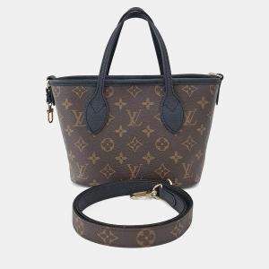 Pre Owned Louis Vuitton Brown PVC Neverfull Bandouliere Inside Out BB