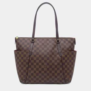 Pre Owned Louis Vuitton Brown PVC Damier Totally MM