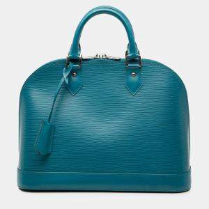 Pre Owned Louis Vuitton Blue Epi Alma PM