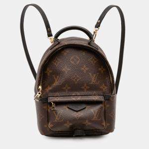 Pre Owned Louis Vuitton Brown Monogram Mini Palm Springs