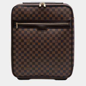 Pre Owned Louis Vuitton Brown Damier Ebene Pegase 45