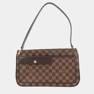 Pre Owned Louis Vuitton Brown Damier Ebene Aubagne