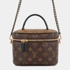 Pre Owned Louis Vuitton Vanity Nv Noir Monogram Monogram Reverse Canvas Size Pm