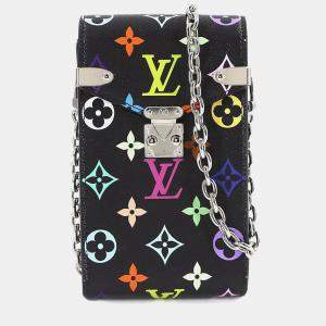 Pre Owned حقيبة لوي فيتون ميتيس مونوغرام مولتيكولور حقيبة كتف سلسلة حافظة هاتف في نوار