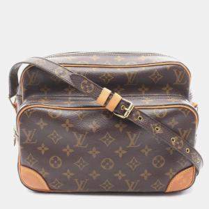 مملوكة مسبقًا Louis Vuitton Nile Monogram Shoulder Bag Coated Canvas And Leather Brown