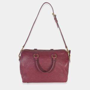 Pre Owned Louis Vuitton Aurore Monogram Empreinte Speedy Bandouliere 30