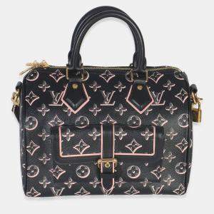 Pre Owned Louis Vuitton Black Monogram Canvas Fall for You Speedy Bandouliere 25