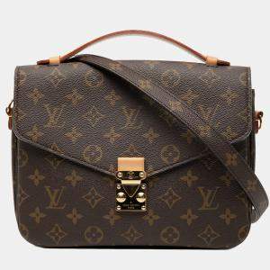مملوكة مسبقًا Louis Vuitton Brown Monogram Pochette Metis