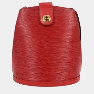 مملوكة مسبقًا Louis Vuitton Red Epi Cluny Shoulder Bag