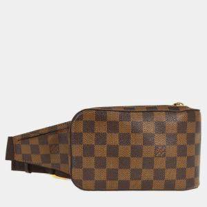 Pre Owned Louis Vuitton Brown Damier Geronimos Bum Bag
