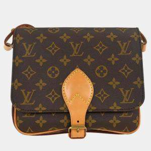 Pre Owned Louis Vuitton Monogram Cartouchiere MM Shoulder Bag