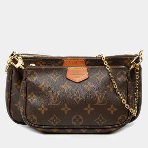 مملوكة مسبقًا Louis Vuitton Monogram Multi Pochette Accessoires Handbag Brown Leather