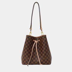 مملوكة مسبقًا Louis Vuitton Neonoe Venus Damier Canvas Shoulder Bag Brown/Pink Crossbody Bag