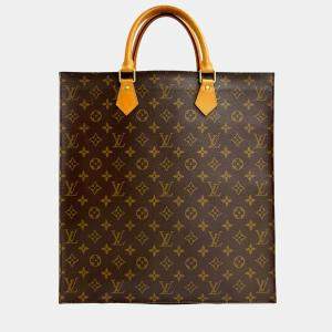 Pre Owned Louis Vuitton Brown Monogram Sac Plat